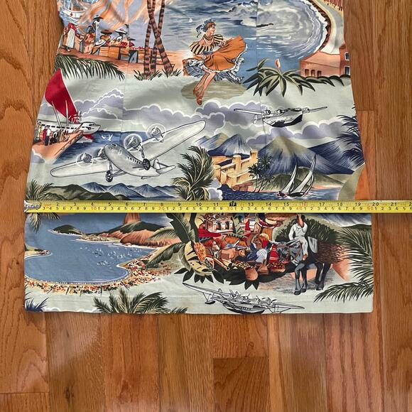 Reyn Spooner Hawaiian Print Mini Dress Womens Small Multicolor Tropical Sundress - Picture 7 of 9